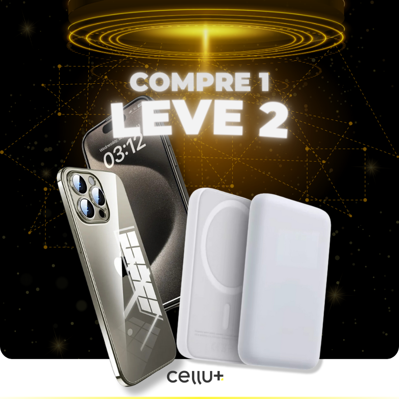 Combo Case UltraProtect +  Carregador Portátil Compre 1 e Leve 2